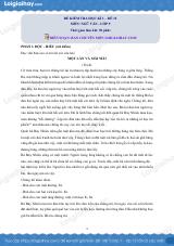 Đề thi học kì 1 Văn 9 - Đề số 12